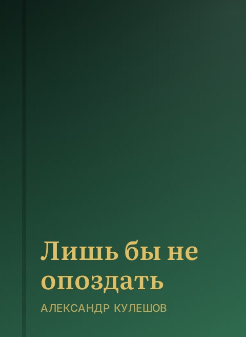 Лишь бы не опоздать