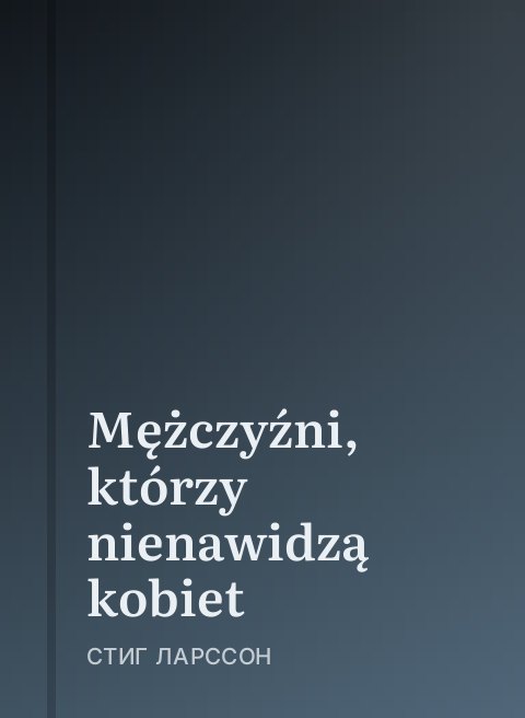 Mężczyźni, którzy nienawidzą kobiet
