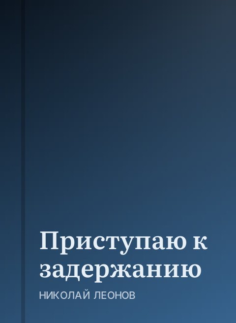 Приступаю к задержанию